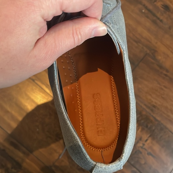 Blue texture Express dress shoes - Picture 5 of 6